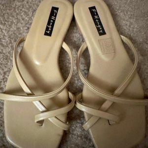Beige sandals